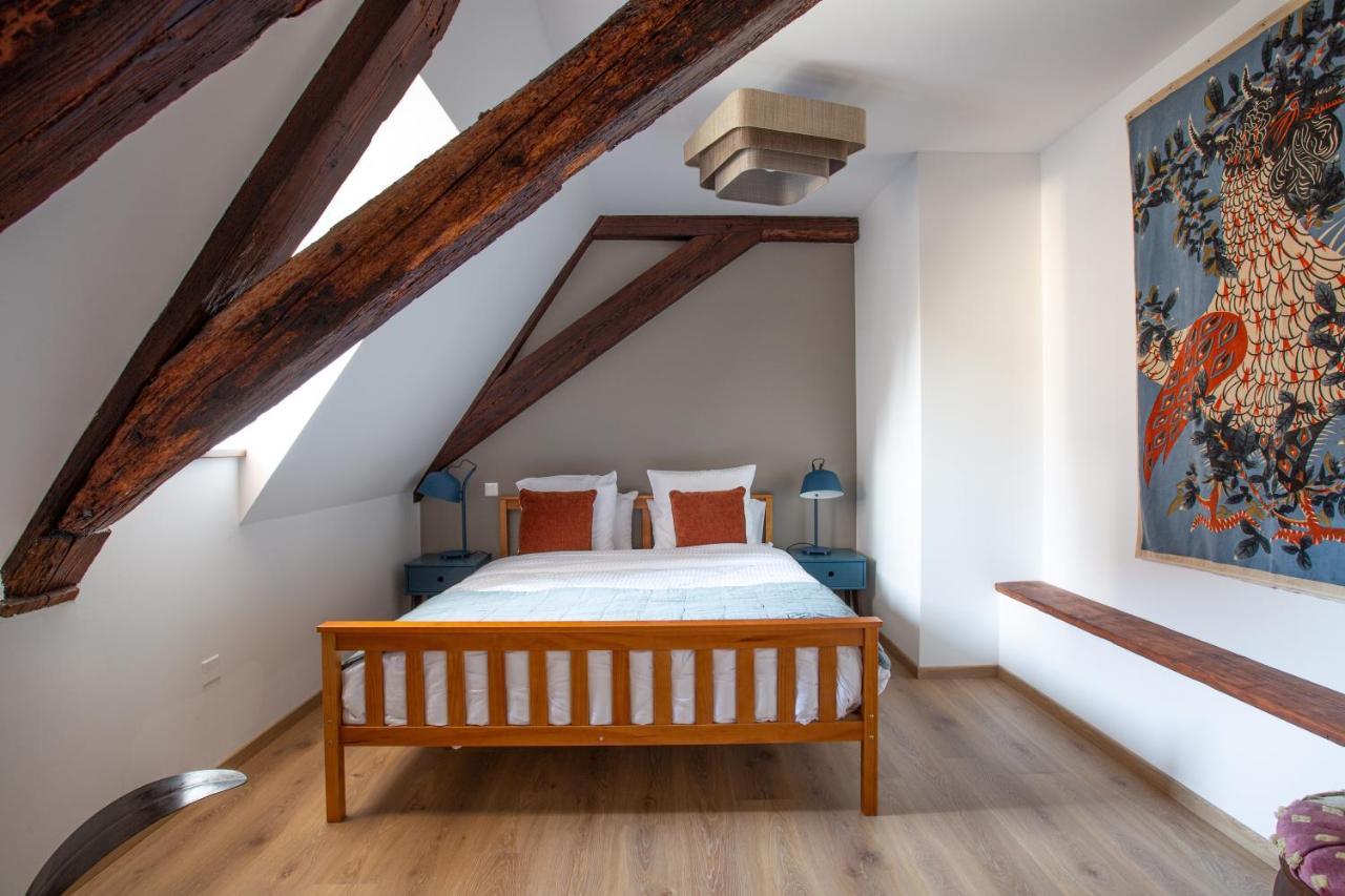 Le Rhenanus Jacques Taurellus - Appartement Duplex Au Calme - Centre Ville - Parking Gratuit Selestat Exterior photo